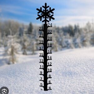 NEW IN BOX Snowflake Snow Gauge 24 Inch Snowfall Ruler